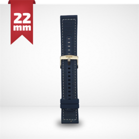 CINTURINO IN SILICONE E NYLON SMARTWATCH 22MM BLU