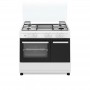 CUCINA A GAS 4 FUOCHI 90X60 BIANCA FORNO GAS+GRILL