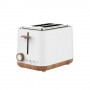 TOSTAPANE 2 FETTE 6 TOSTATURE BIANCO/LEGNO