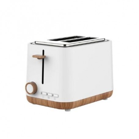 TOSTAPANE 2 FETTE 6 TOSTATURE BIANCO/LEGNO