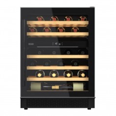 CANTINA VINO CLASSE F 134LT DOPPIA ZONA NERO