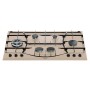 PIANO COTTURA A GAS 5 FUOCHI 90CM AVENA