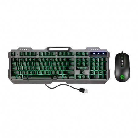 TASTIERA GAMING CON CAVO E MOUSE CON LED