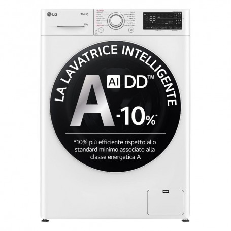 LAVATRICE 10KG 1400GIRI CLASSE A INVERTER VAPORE