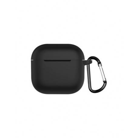 CUSTODIA IN SILICONE NERO PER AIRPODS 4