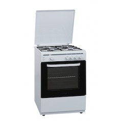 CUCINA A GAS 4 FUOCHI 60X60 FORNO GAS GRILL BIANC