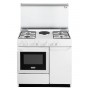 CUCINA A GAS 5 FUOCHI 86X50 BIANCA FORNO ELET GRIL