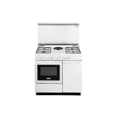 CUCINA A GAS 5 FUOCHI 86X50 BIANCA FORNO ELET GRIL