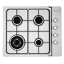 PIANO COTTURA A GAS 4 FUOCHI 60CM COMANDI LAT INOX