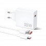 CARICATORE DA RETE 33 WATT USB-A+CAVO TYPE-C WH