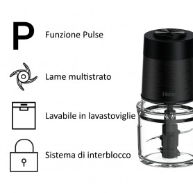 TRITATUTTO 550WATT CAPACITÀ 0,5LT 4LAME 2VEL