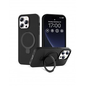 CUSTODIA IN SILICONE NERA PER IPHONE 14