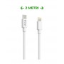 CAVO DATI DA TYPE C A LIGHTNING 20WATT 200CM
