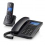 TELEFONO FISSO + FELEFONO CORDLESS 50 NUM CON DISP