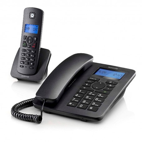 TELEFONO FISSO + FELEFONO CORDLESS 50 NUM CON DISP