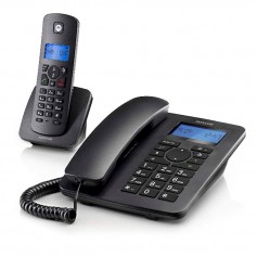 TELEFONO FISSO + FELEFONO CORDLESS 50 NUM CON DISP