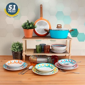 SET 51 PEZZI KIT TOGNANA TAVOLA + COTTURA
