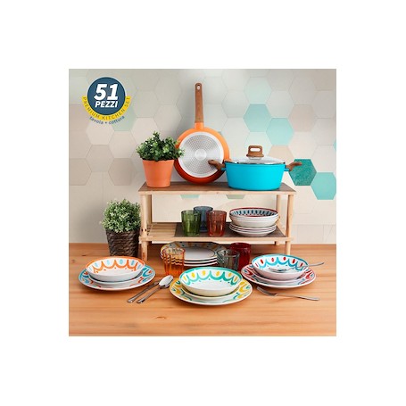 SET 51 PEZZI KIT TOGNANA TAVOLA + COTTURA