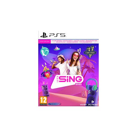 LETS SING 2025 + 2 MICROFONI PER PS5