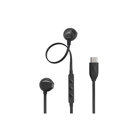 AURICOLARI CON FILO TYPE C CON MICROFONO NERO