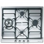 PIANO COTTURA A GAS 4 FUOCHI GRIGLI E GHISA INOX
