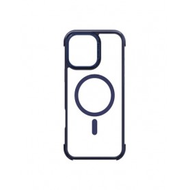 CUSTODIA IN SILICONE TRASP+BLU PER IPHONE 17