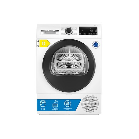 ASCIUGATRICE 9KG CLASSE D CON POMPA DI CALORE