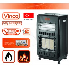 STUFA A GAS VENTILATA + ELETTRICA