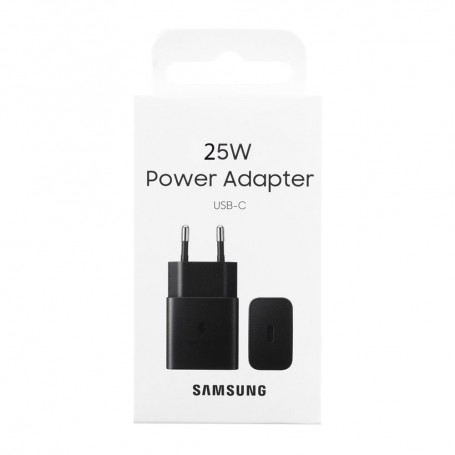 CARICATORE DA RETE 25WATT USB-C FAST CHARGE NERO
