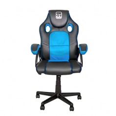 SEDIA DA GAMING NERO/BLU CON RUOTE