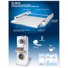 KIT GIUNZIONE LAVATRICE E ASCIUGATRICE CON PIANO