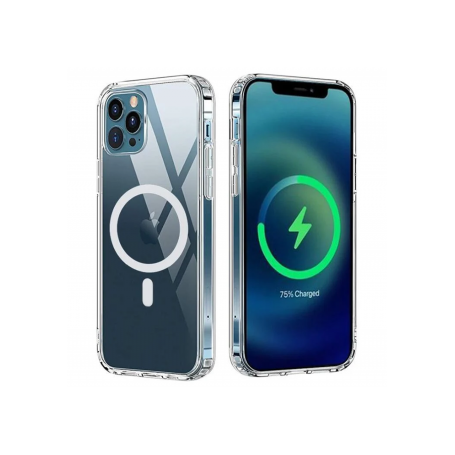 CUSTODIA IN SILICONE RIGIDA IPHONE 16 PRO TRASP