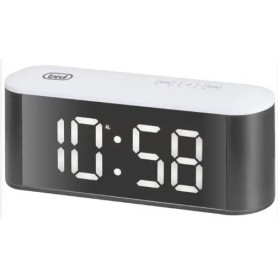 OROLOGIO CON SVEGLIA DIGITALE LED BIANCHI