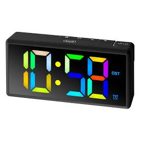 OROLOGIO DIGITALE CON SVEGLIA MULTICOLOR