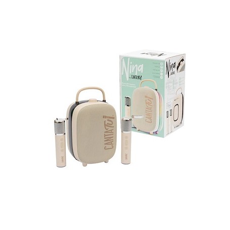 CANTA TU KARAOKE PORTATILE CON 2 MICROFONI WIRELES