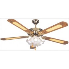 VENTILATORE A SOFFITTO 65WATT 4 PALE 3 VEL LEGNO