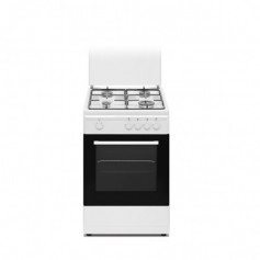 CUCINA A GAS 4 FUOCHI 50X50 FORNO A GAS BIANCA
