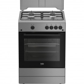 CUCINA A GAS 4 FUOCHI 60X60 FORNO GAS GRILL INOX