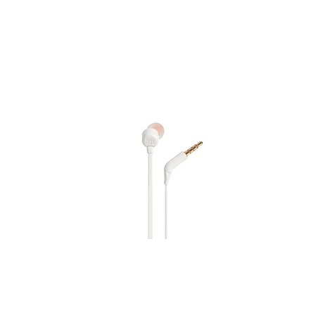 CUFFIA AURICOLARE IN EAR CON MICROFONO FLAT BIANCO