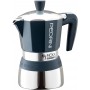 CAFFETTIERA 6 TAZZE PER INDUZIONE CROMO BLU