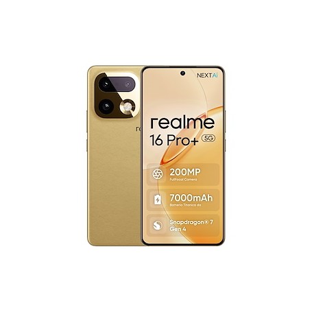 REALME 16 PRO+  5G 512GB ROM 12GB RAM ITA GOLD