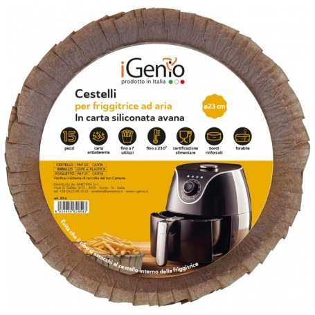 CESTELLI IN CARTA PER FRIGGITRICE AD ARIA 15PZ