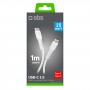 CAVO DATI DA TYPE-C A TYPE-C 1MT BIANCO