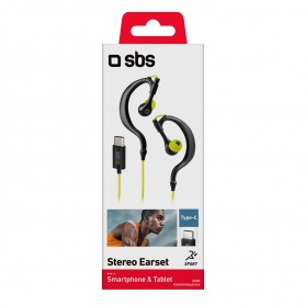 AURICOLARI CON MICROFONO TYPE-C GIALLO NERO