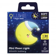 LUCE NOTTURNA IN SILICONE CON MAGNETE LUNA