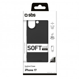 CUSTODIA IN SILICONE PER IPHONE 17 NERO