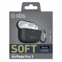 CUSTODIA IN SILICONE PER AIRPODS PRO 3 NERO