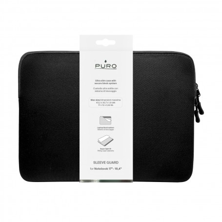 BORSA PER NOTEBOOK DA 17-18 IN NEOPRENE NERA