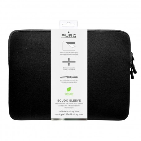 BORSA PER NOTEBOOK DA 15 A 16 IN NEOPRENE NERO