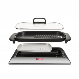 GRIGLIA ELETTRICA 2000WATT 40X30CM CON COPERCHIO